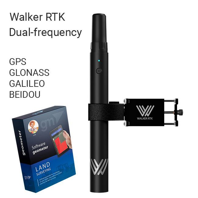 Kompaktný GNSS prijímač Walker RTK