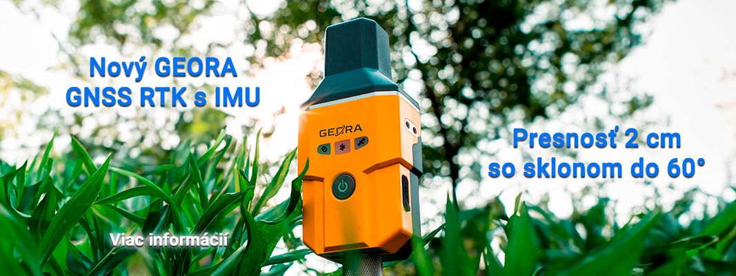 Nový GEORA GNSS RTK prijímač s IMU